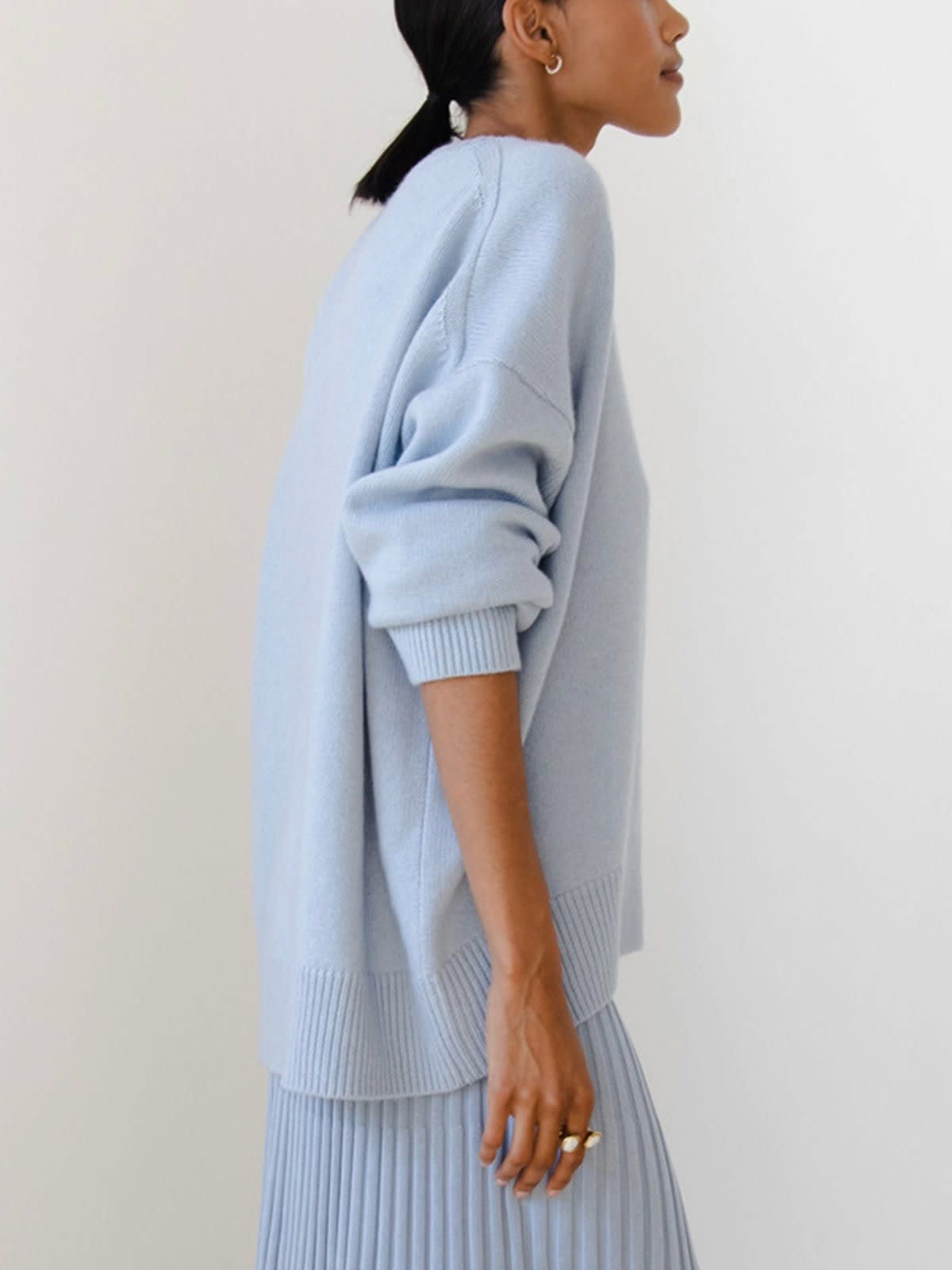 Women's Oversized Crew Neck Jumper | Bethan_5