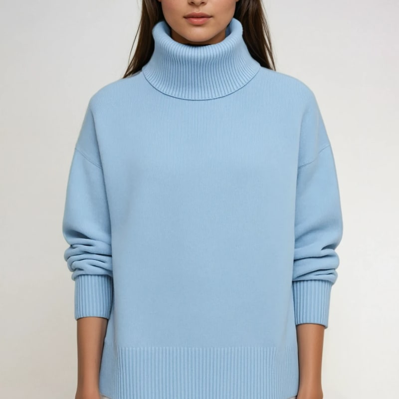 Women's Oversized Turtleneck Jumper | Hywela_1