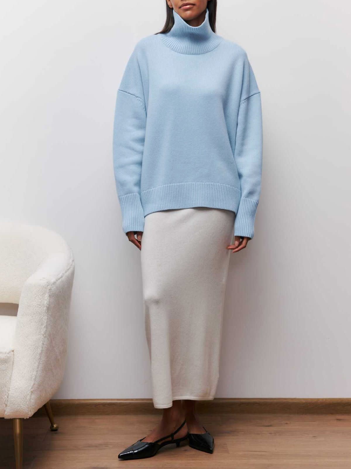 Women's Oversized Turtleneck Jumper | Hywela_2