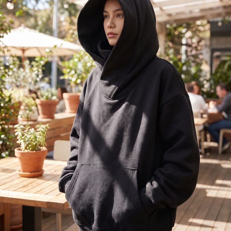 Women's Oversized Fleece Hoodie | Lettie_1