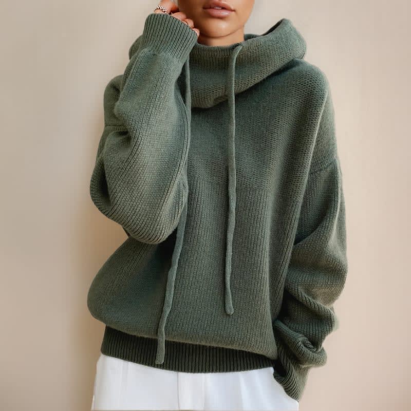 Women's Relaxed Fit Knit Hoodie | Bonnie_1