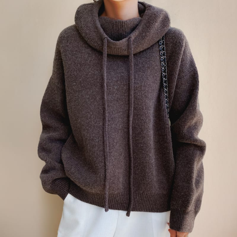 Women's Relaxed Fit Knit Hoodie | Bonnie_3