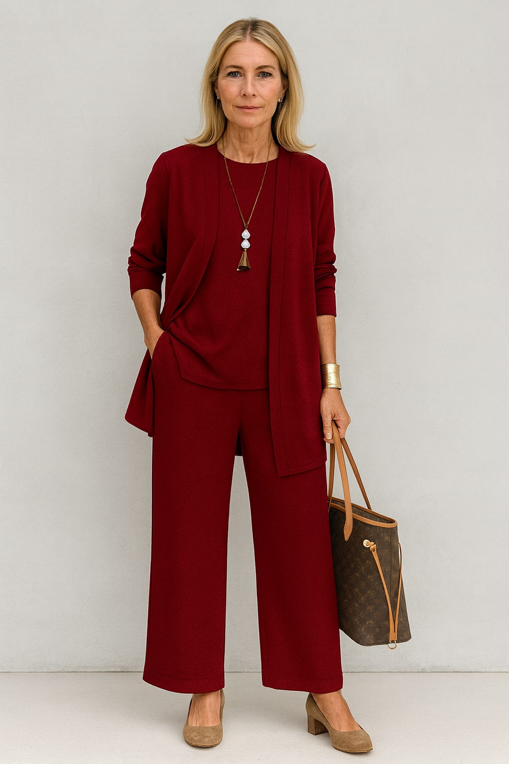 Women's Longline 3 Piece Trouser Set | Glenda_3