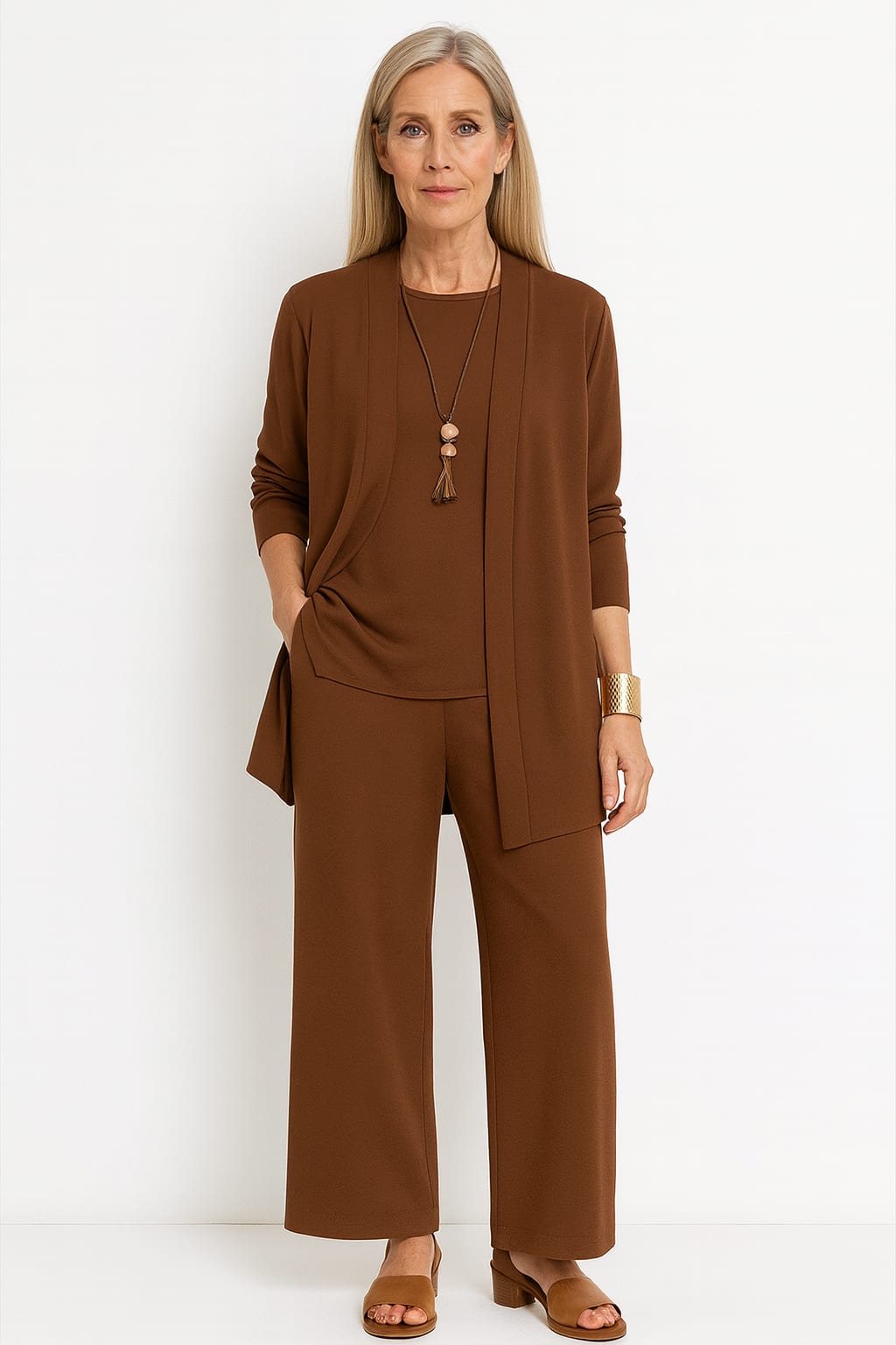 Women's Longline 3 Piece Trouser Set | Glenda_6