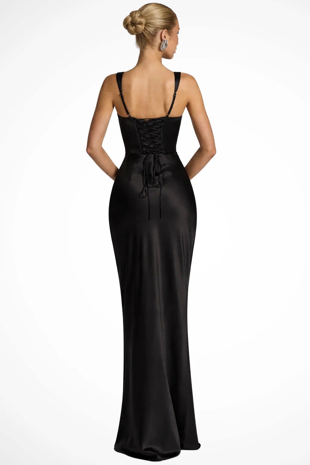 Women's Square Neck Ruched Wedding Guest Maxi Dress | Danielle Bell_2