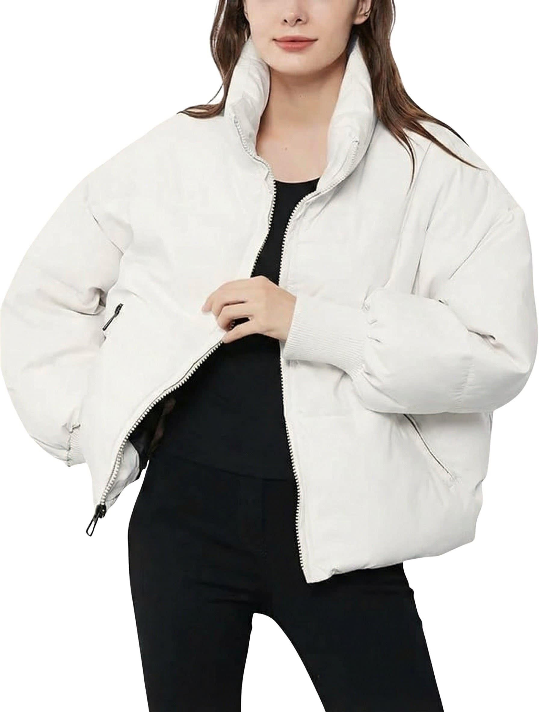 Women's Cropped Oversized Puffer Jacket | Kirsty_8