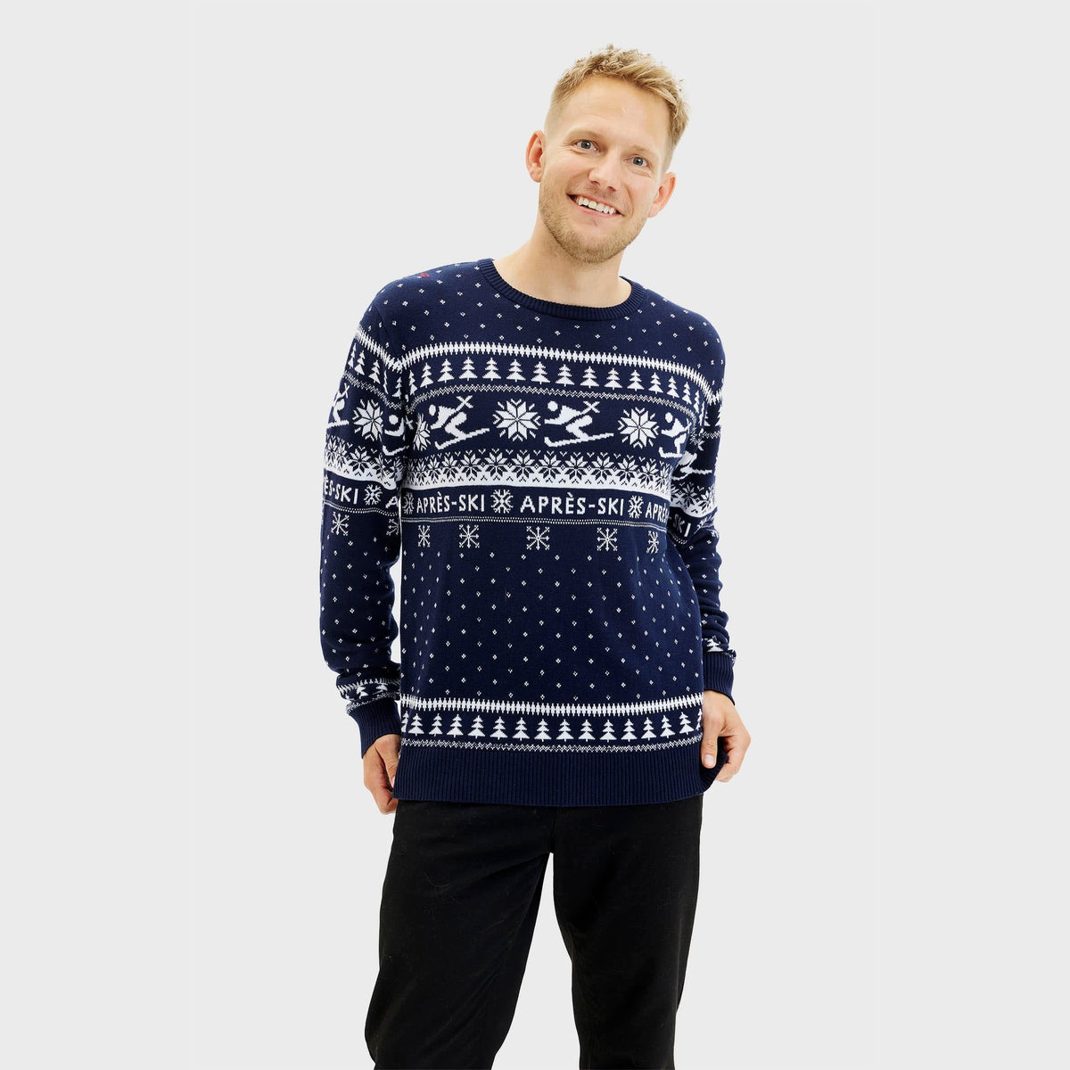 Men's Nordic Knit Après-Ski Christmas Jumper For Winter | Alistair_3