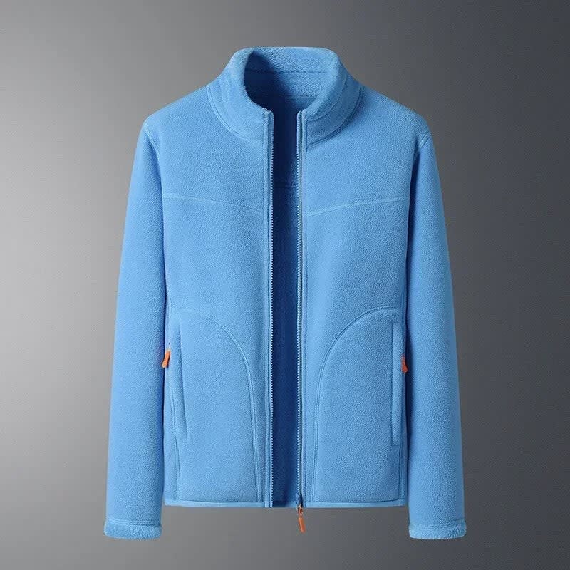 Women's High Neck Fleece Ski Jacket For Winter | Heather_10