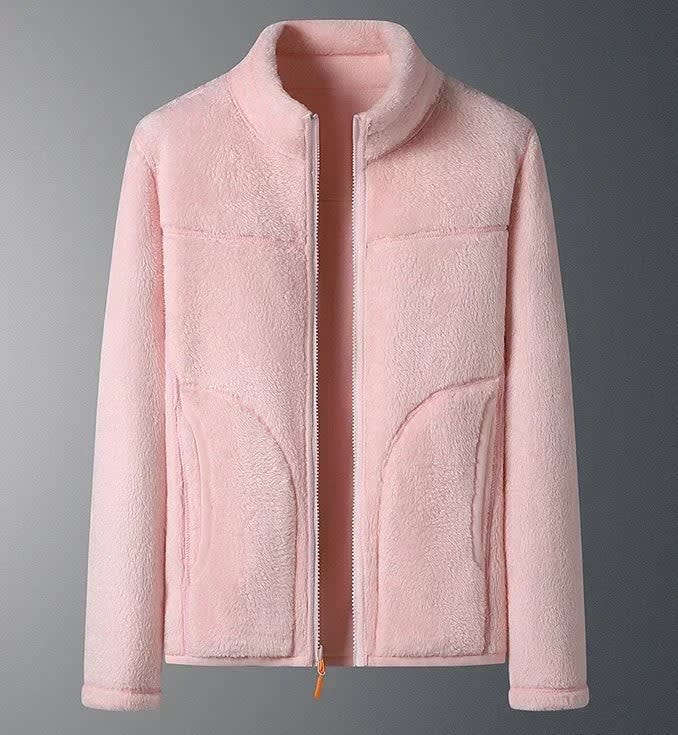 Women's High Neck Fleece Ski Jacket For Winter | Heather_5