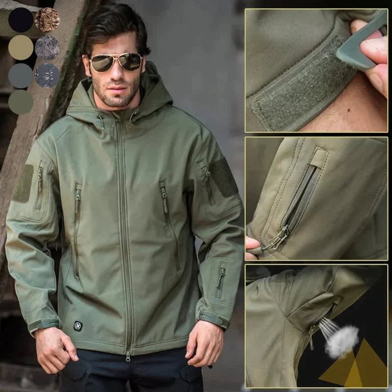 Men's Fleece Lined Stand Collar Ski Jacket For Winter | Edwin_4