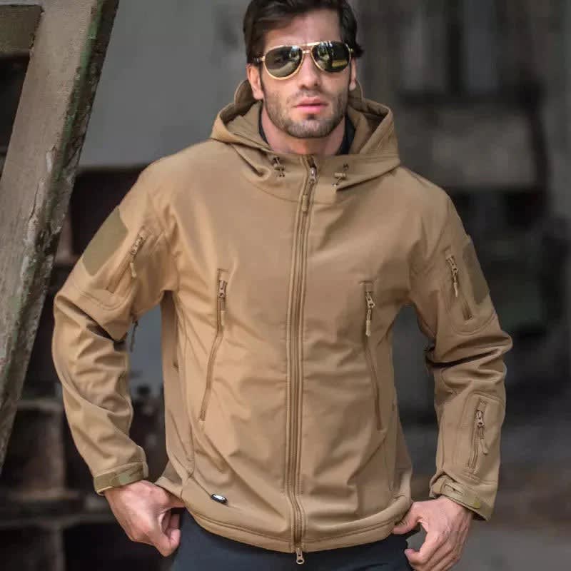 Men's Fleece Lined Stand Collar Ski Jacket For Winter | Edwin_7
