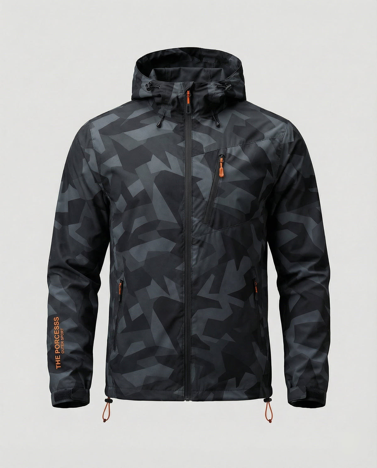 Men's Hooded Letter Print Ski Jacket For Winter | Oliver_7