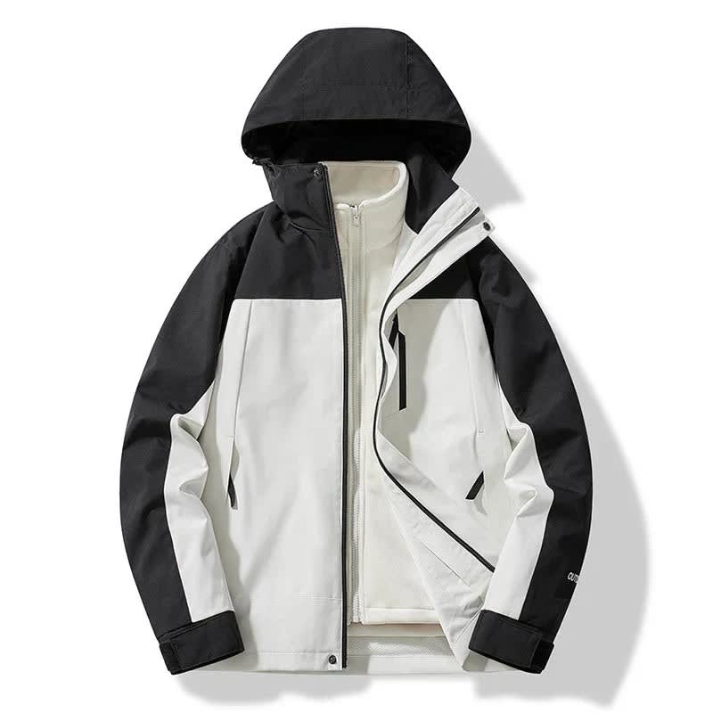 Women's Color Block Hooded Ski Jacket For Winter | Fiona_4