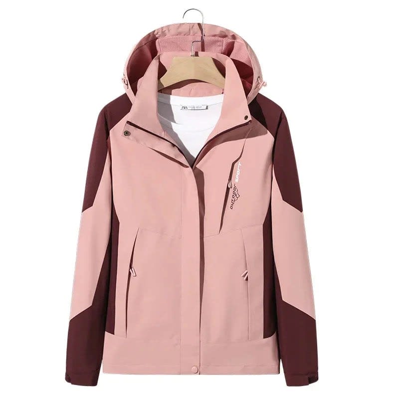 Women's Windproof Color Block Ski Jacket For Winter | Phoebe_3