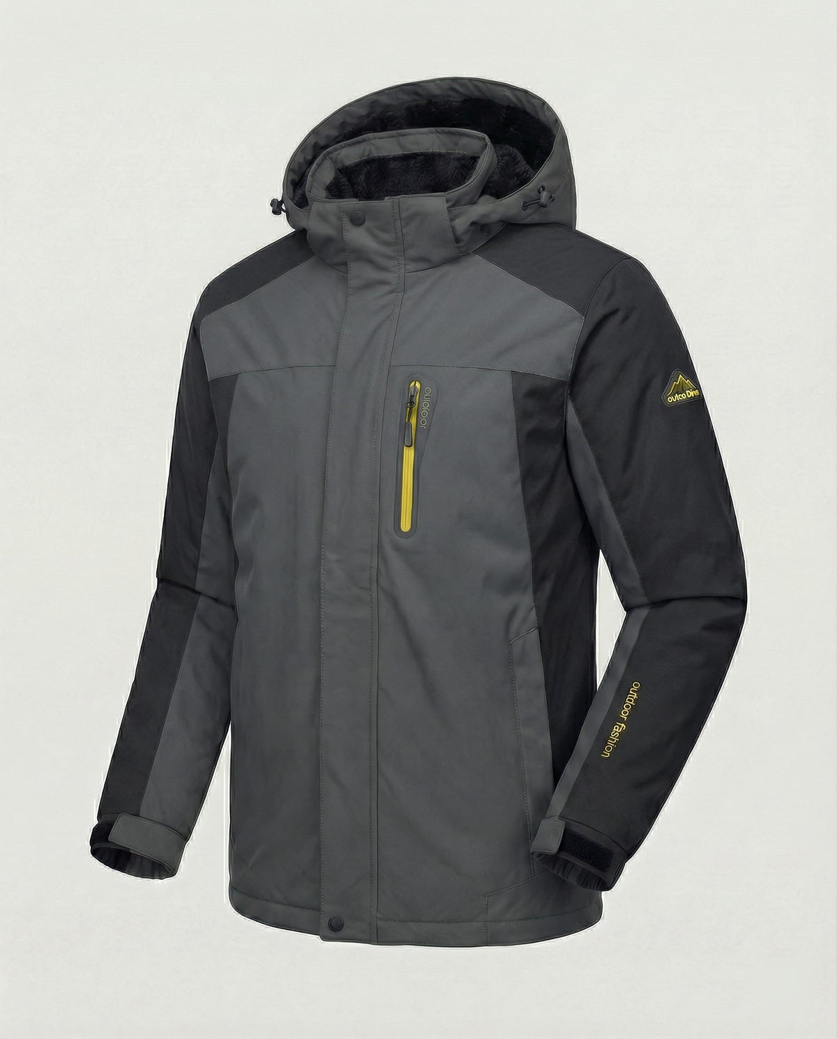 Men's Color Block Fleece Lined Ski Jacket For Winter | Samuel_8