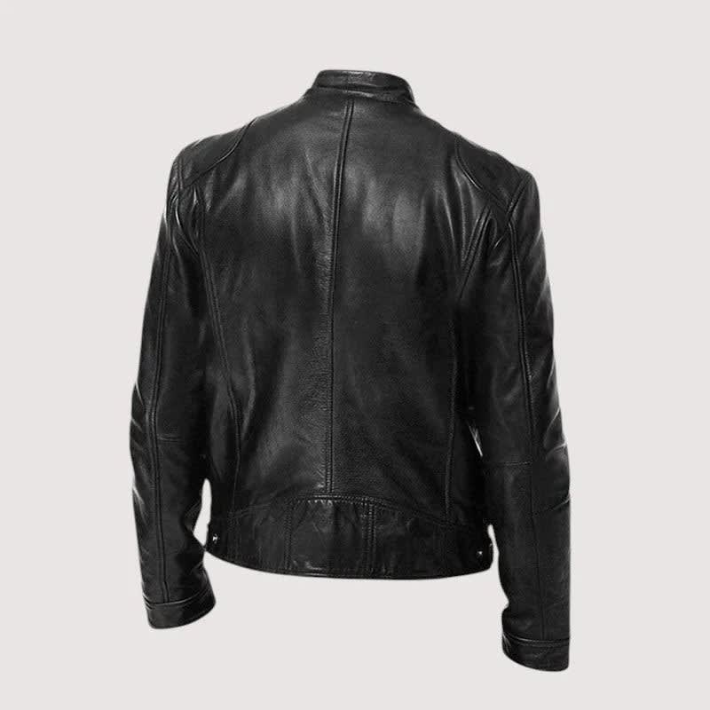 Men's Leather Moto Biker Jacket | Hollis_2