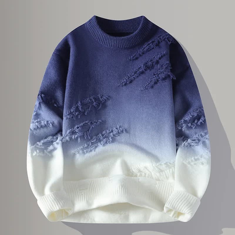 Men's Distressed Gradient Jumper | Marlow_3
