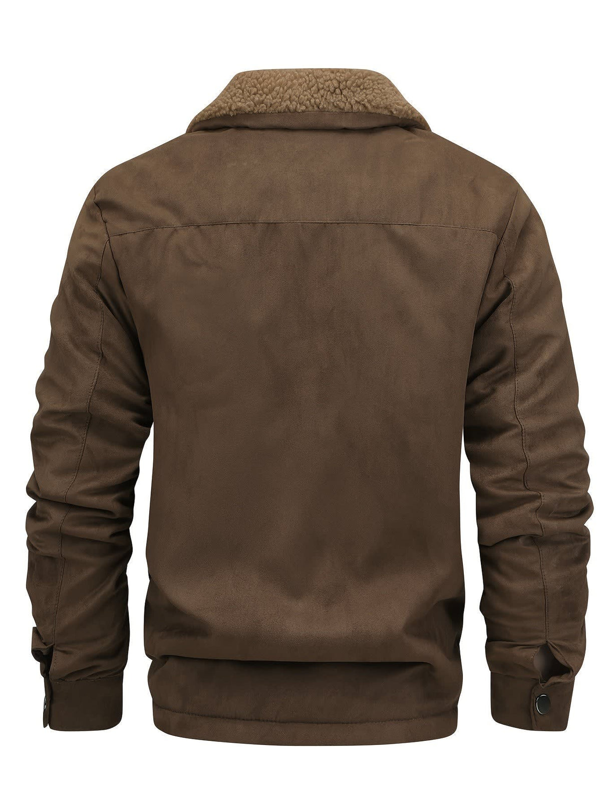 Men's Fleece Lined Faux Suede Jacket | Cian_4