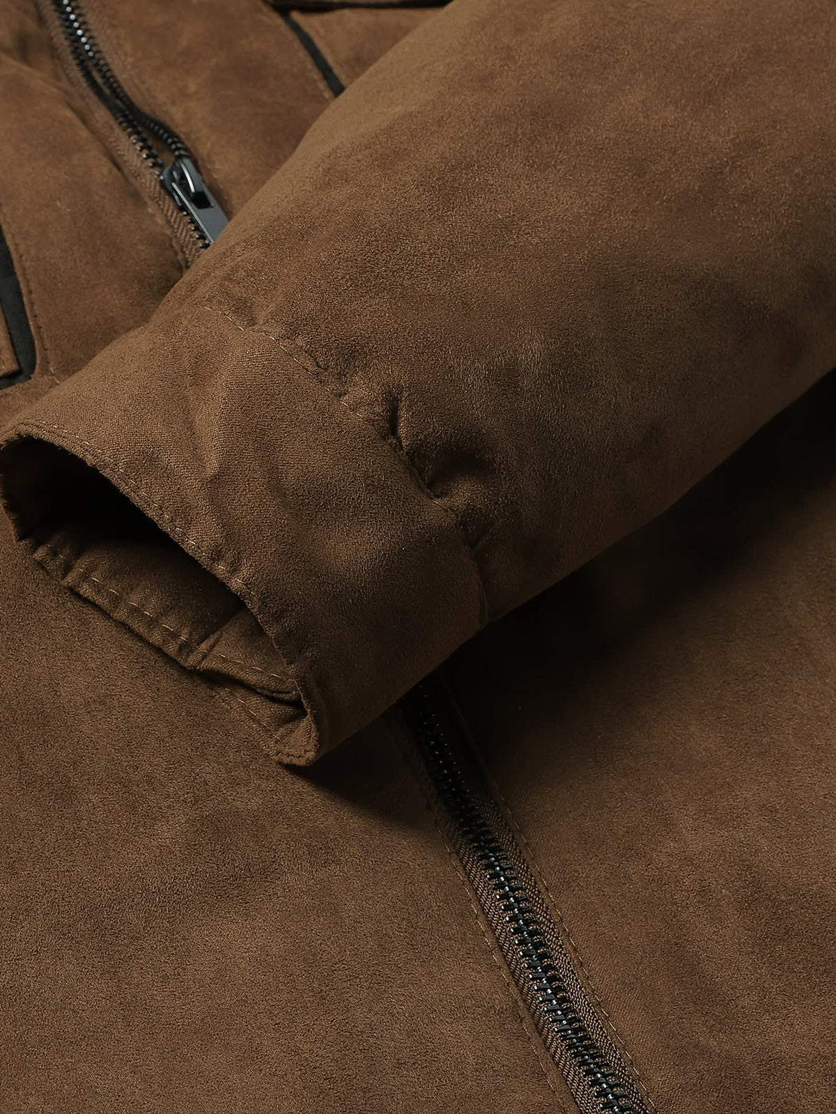 Men's Fleece Lined Faux Suede Jacket | Cian_7