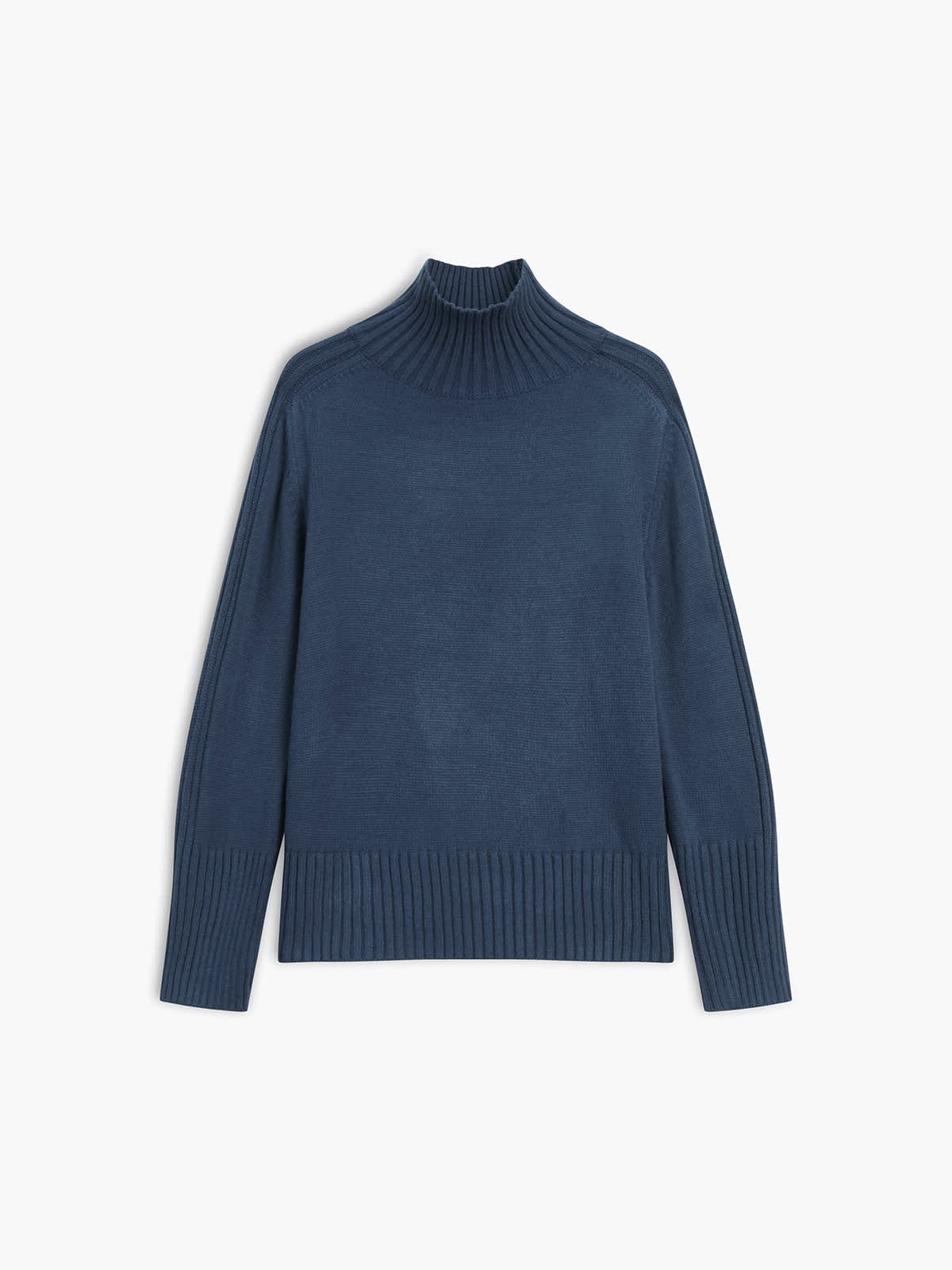 Women's Ribbed Turtleneck Jumper | Aggie_2