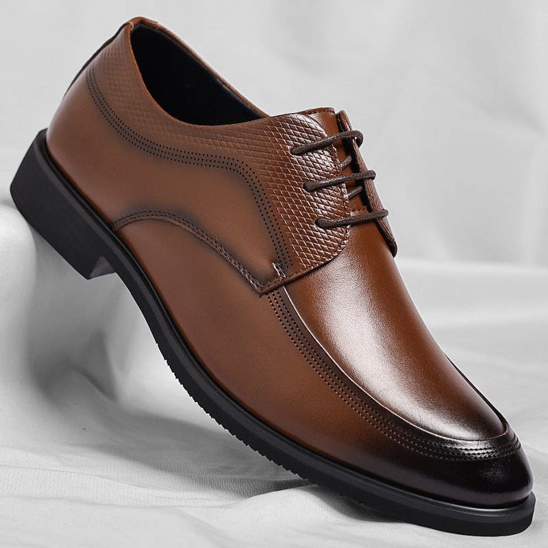 Men's Smooth Leather Derby Shoes | Torin_1