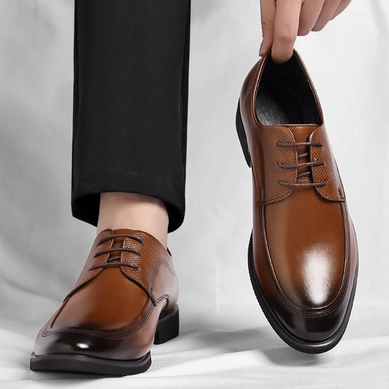Men's Smooth Leather Derby Shoes | Torin_3
