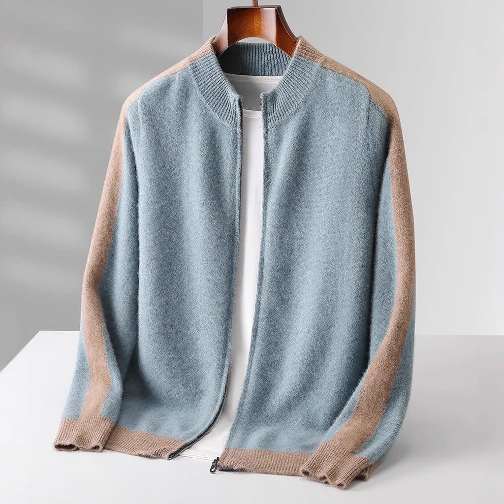 Men's Cashmere Zip Up Jacket | Everett_11