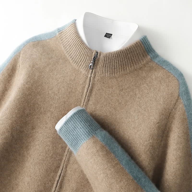 Men's Cashmere Zip Up Jacket | Everett_3