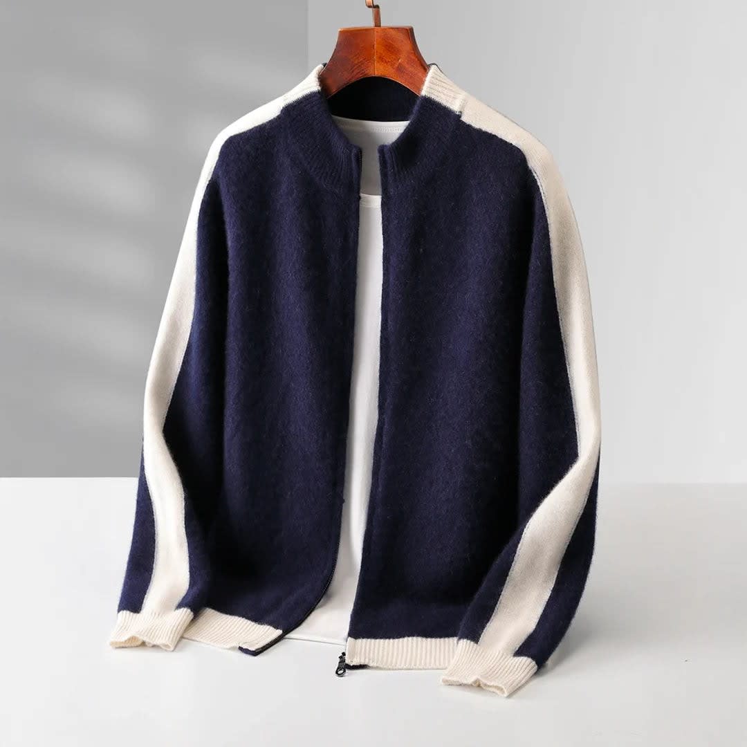 Men's Cashmere Zip Up Jacket | Everett_4