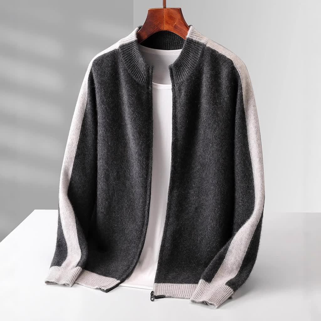 Men's Cashmere Zip Up Jacket | Everett_6