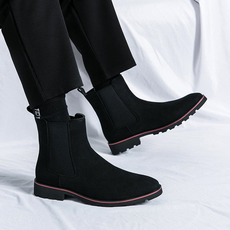 Men's Suede Chelsea Boots | Barra_5