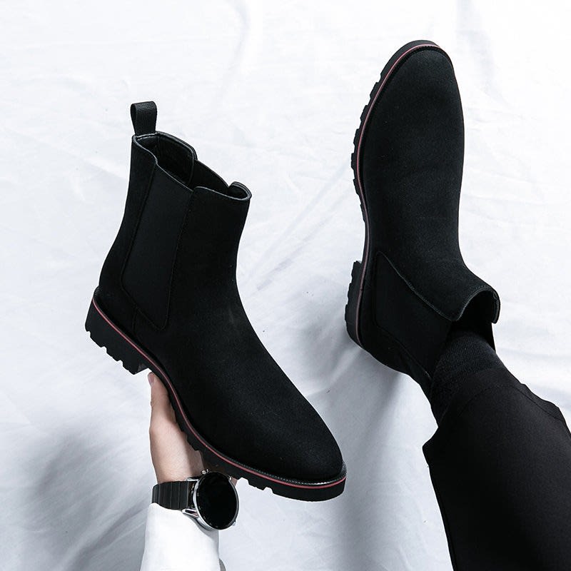Men's Suede Chelsea Boots | Barra_7