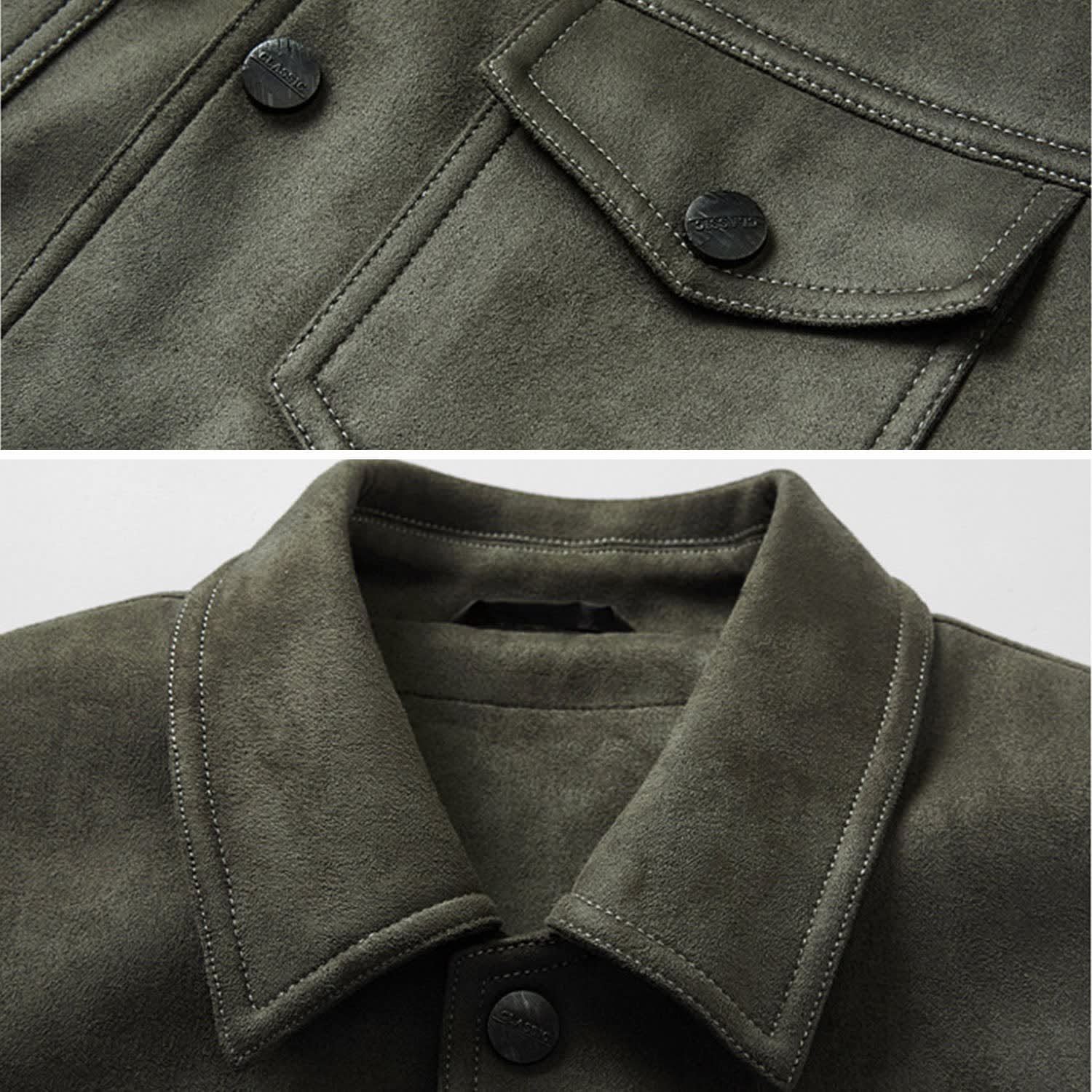 Men's Button Front Trucker Jacket | Stanley_8