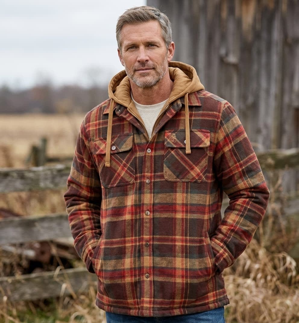 Men's Flannel Hooded Field Jacket | Lorne_2