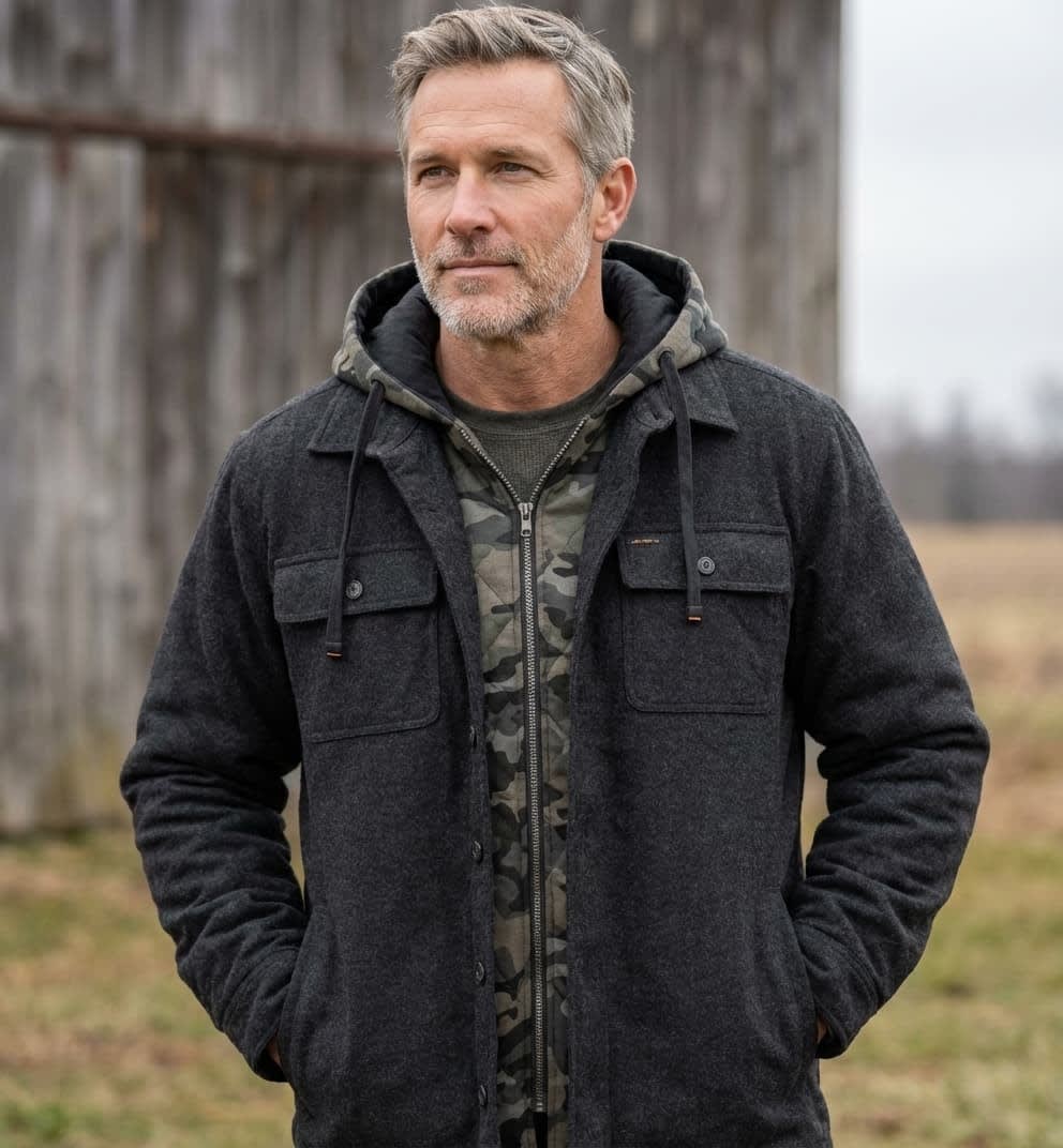 Men's Flannel Hooded Field Jacket | Lorne_6