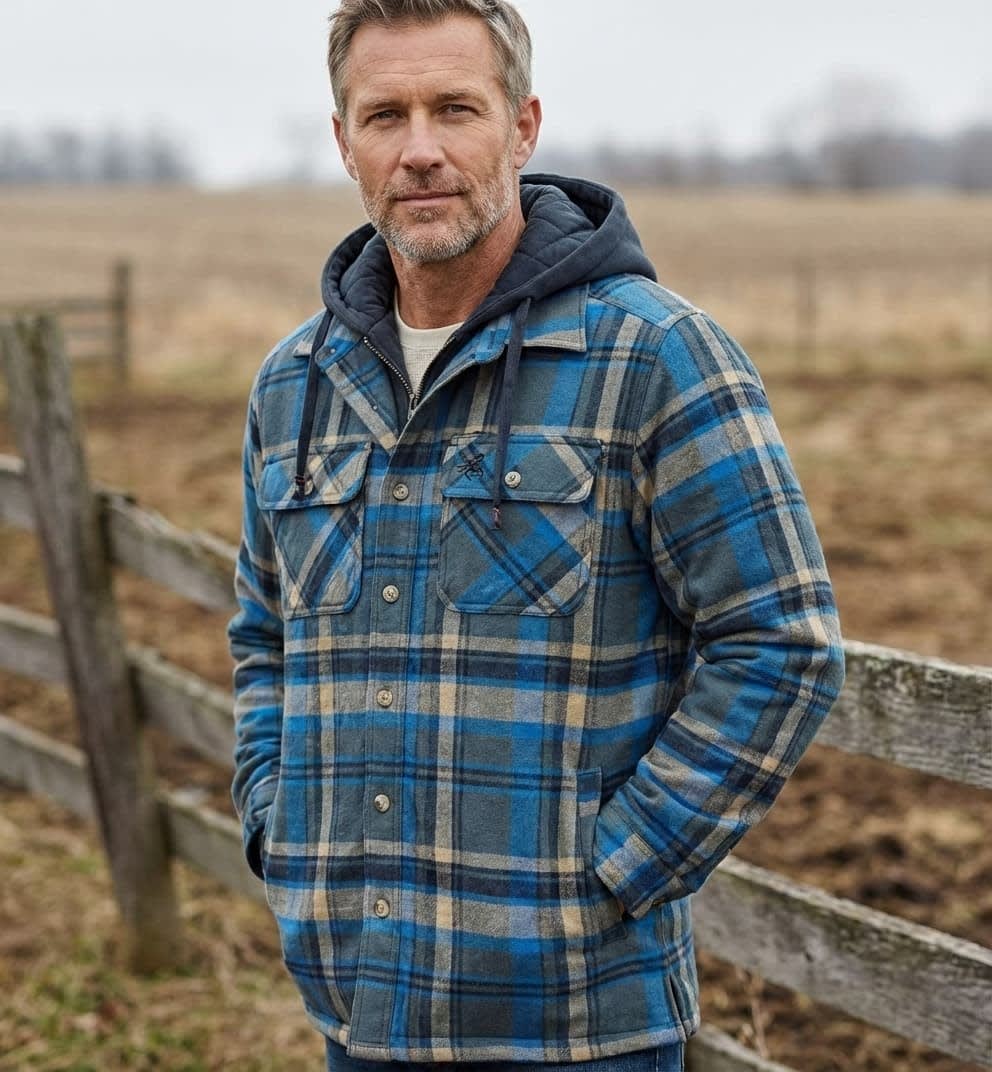 Men's Flannel Hooded Field Jacket | Lorne_8