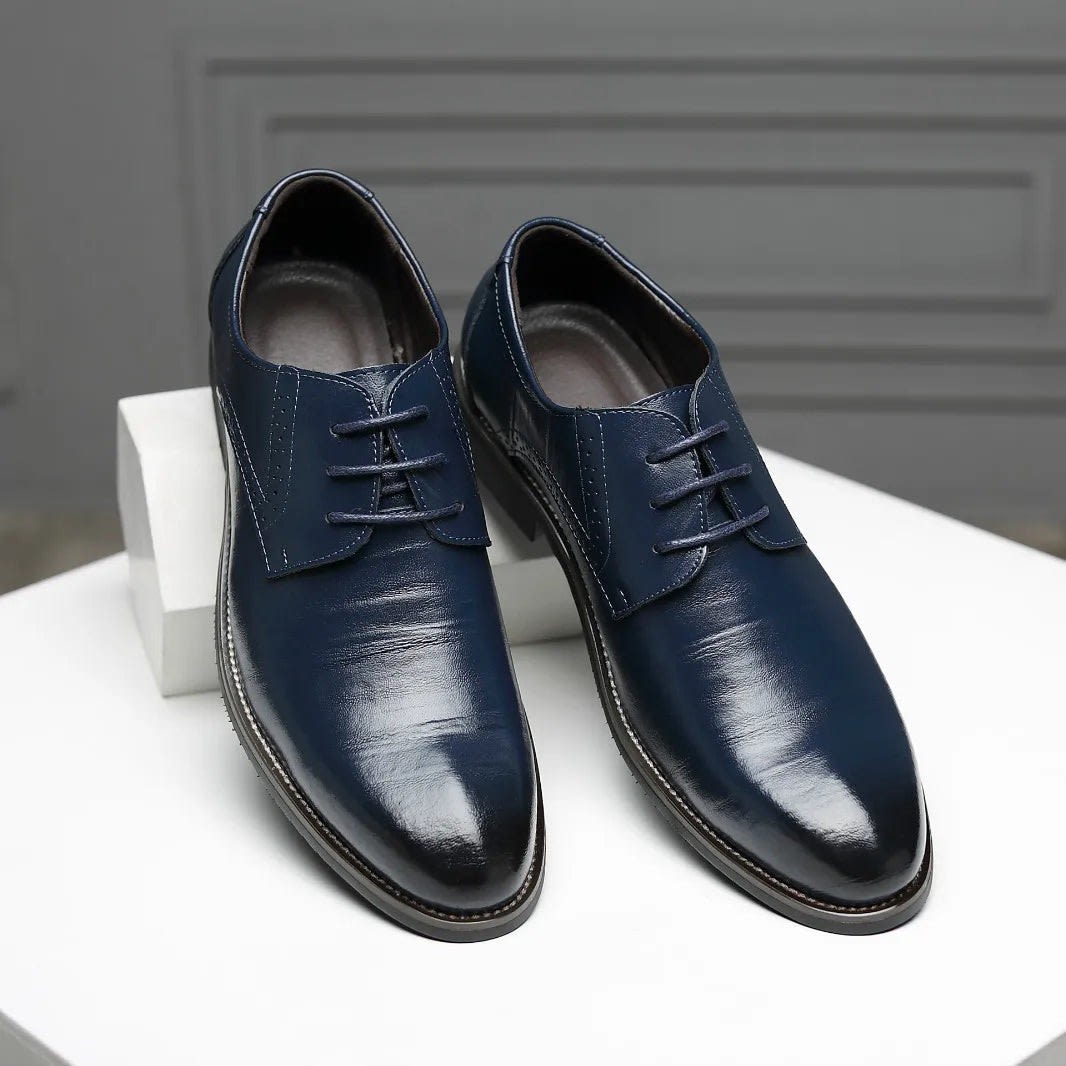 Men's Faux Leather Brogue Shoes | Gwion_9