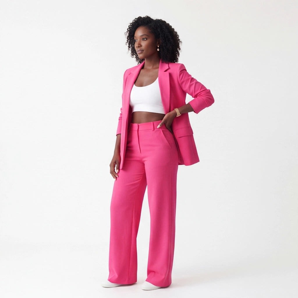 Women's Tailored Wide Leg Trouser Suit | Anastasia_4