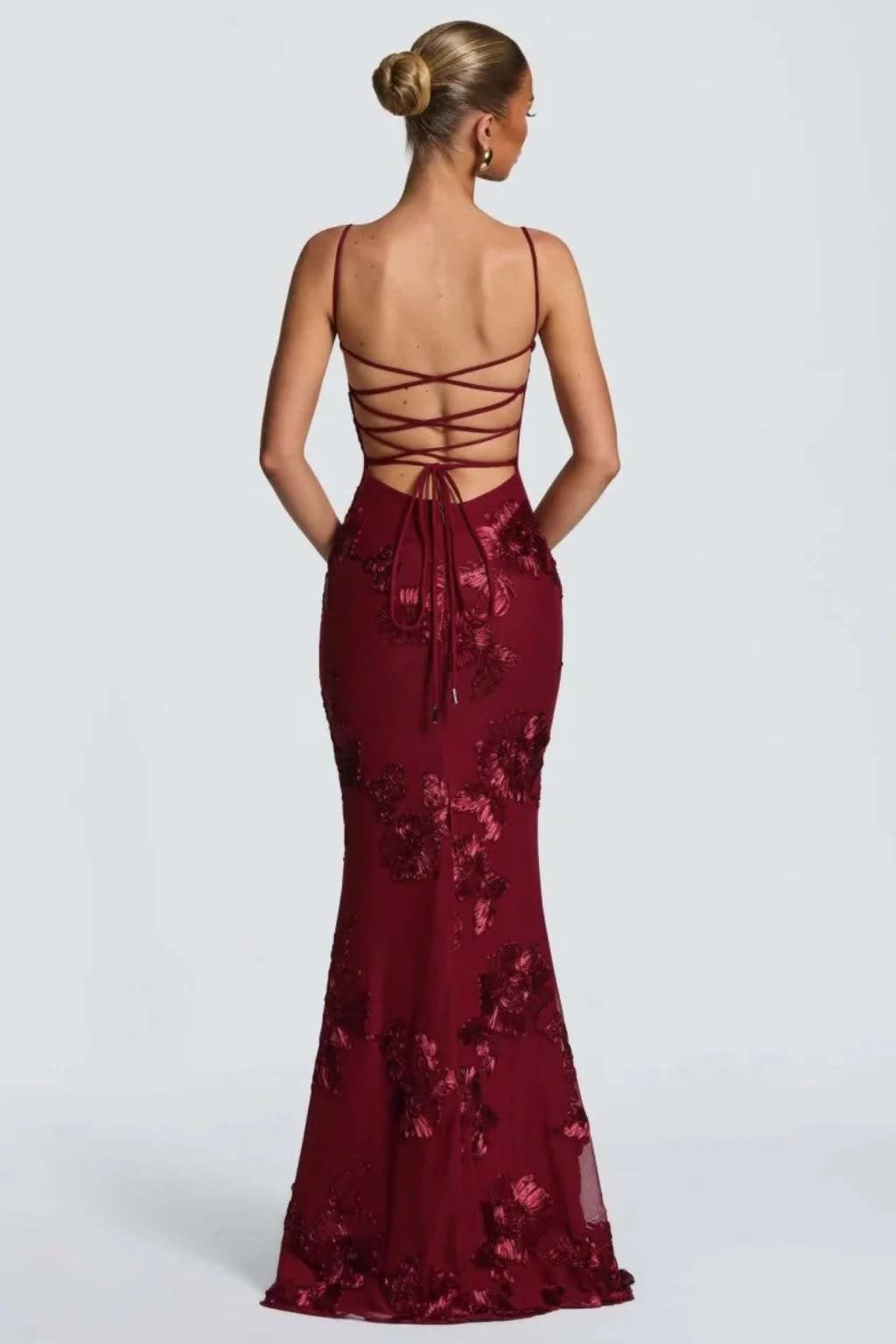 Women's Floral Embroidered Corset Wedding Guest Maxi Dress | Julia Foster_19