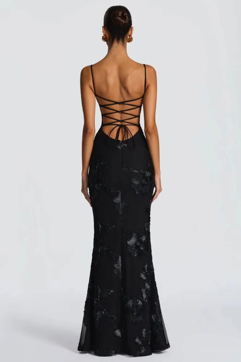 Women's Floral Embroidered Corset Wedding Guest Maxi Dress | Julia Foster_8