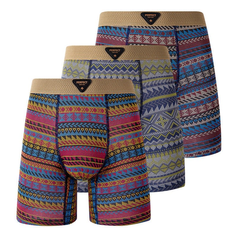 Men's Long Leg Cotton Boxer Briefs | Digby_4