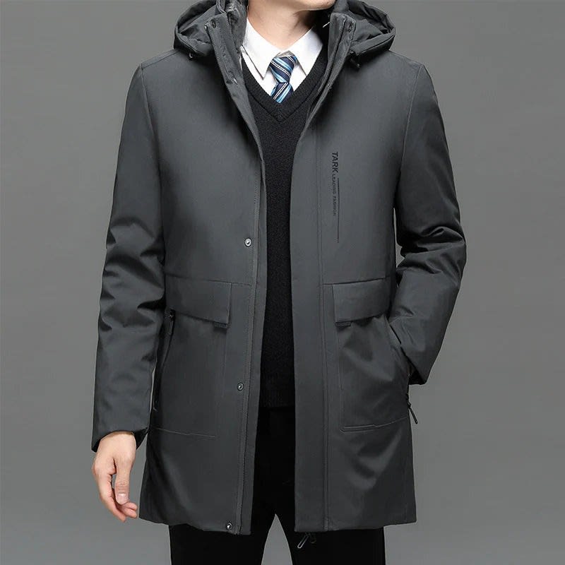 Men's Hooded Duck Down Puffer Coat | Oscar_5