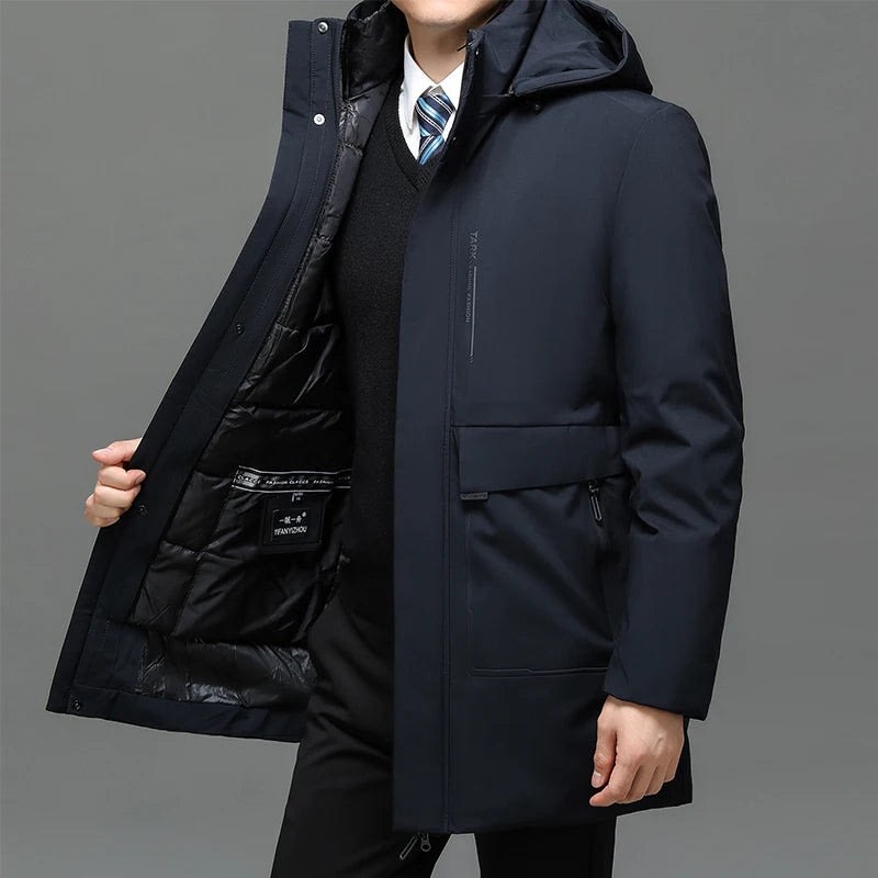 Men's Hooded Duck Down Puffer Coat | Oscar_7