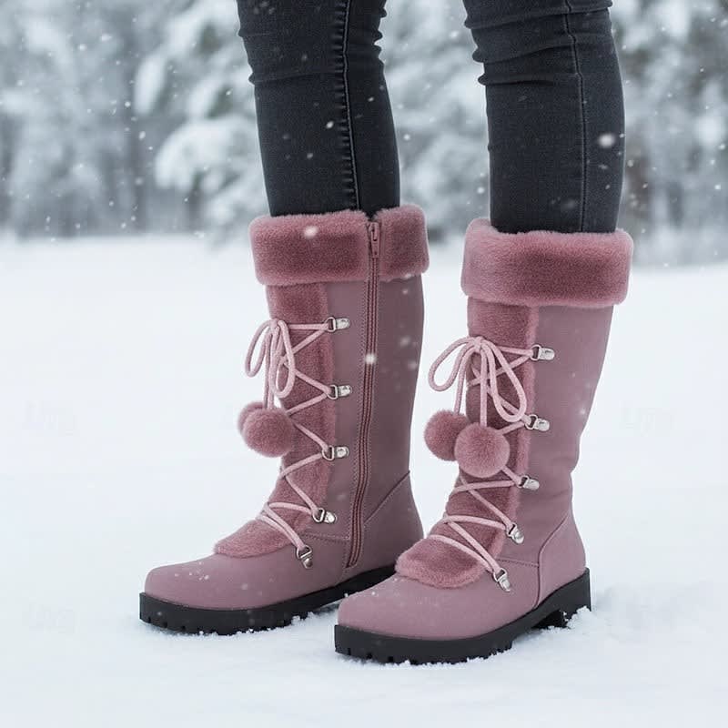Women's Faux Fur Lace-Up Winter Boots | Antonia_2