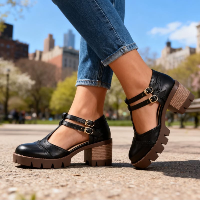 Women's Brogue Platform Heels | Fiadh_1