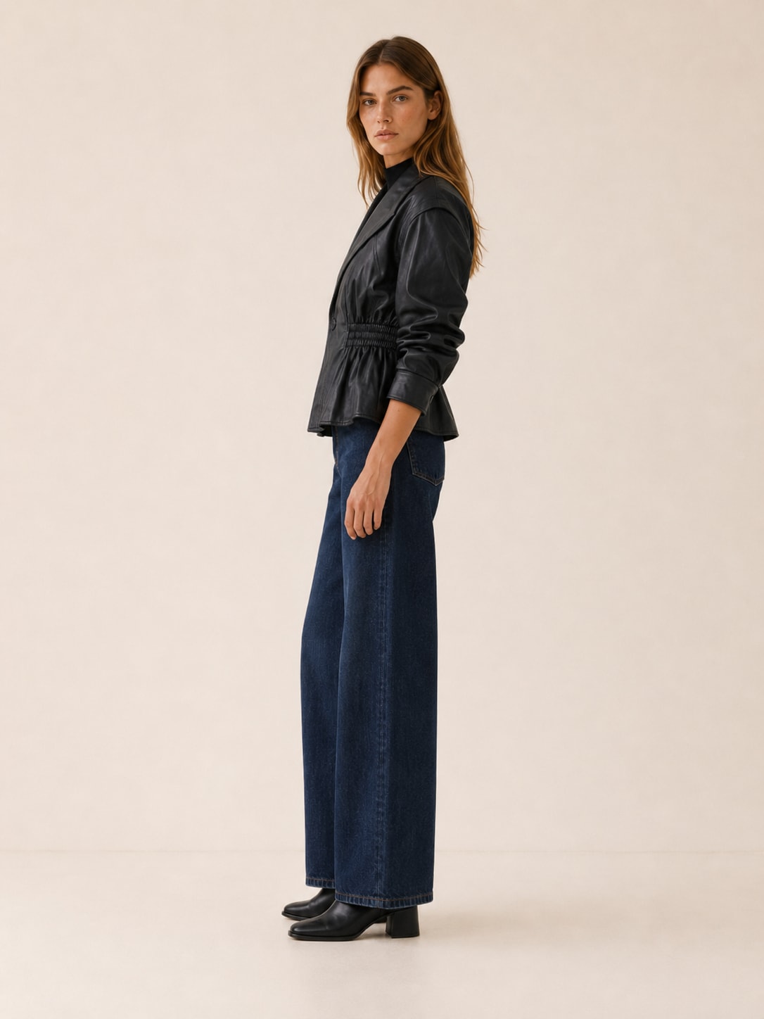 Women's Peplum Blazer Jacket with Cinched Waist | Olivia Richardson_2