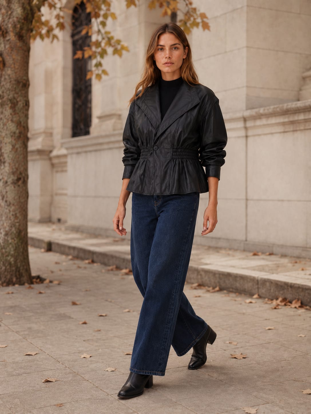 Women's Peplum Blazer Jacket with Cinched Waist | Olivia Richardson_4