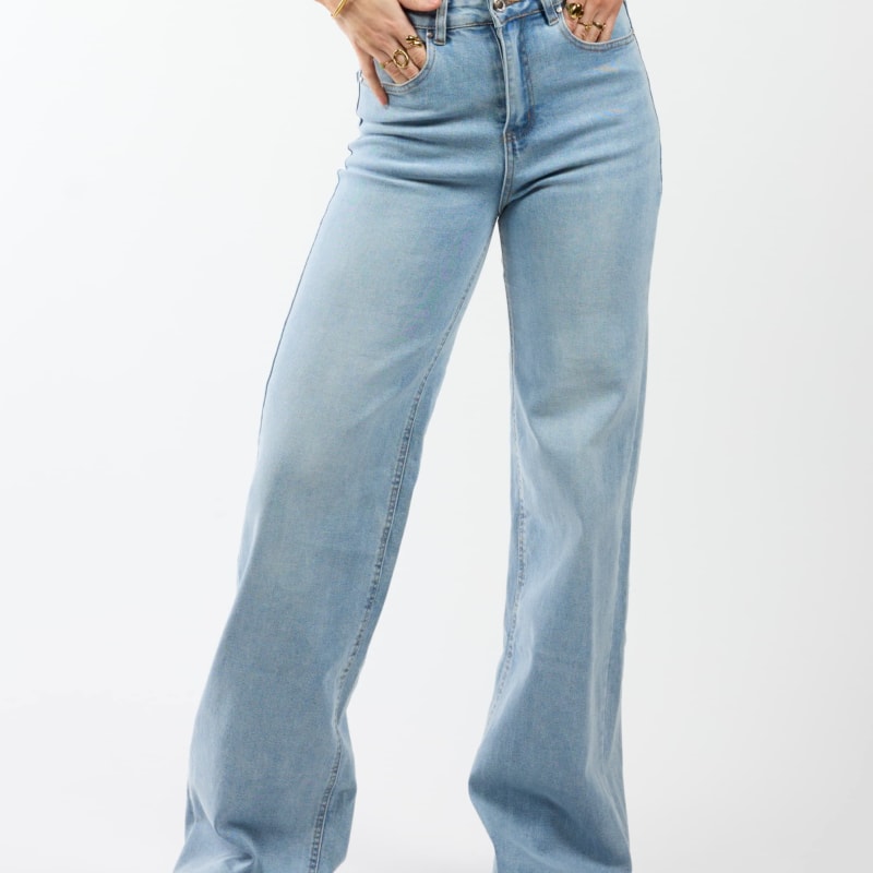 Women's High Waisted Wide Leg Jeans | Yasmin_1