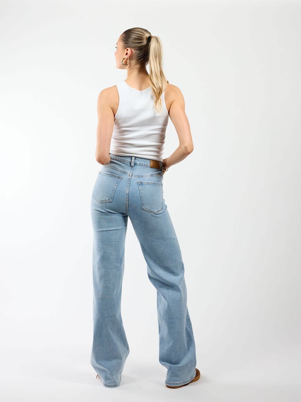 Women's High Waisted Wide Leg Jeans | Yasmin_5