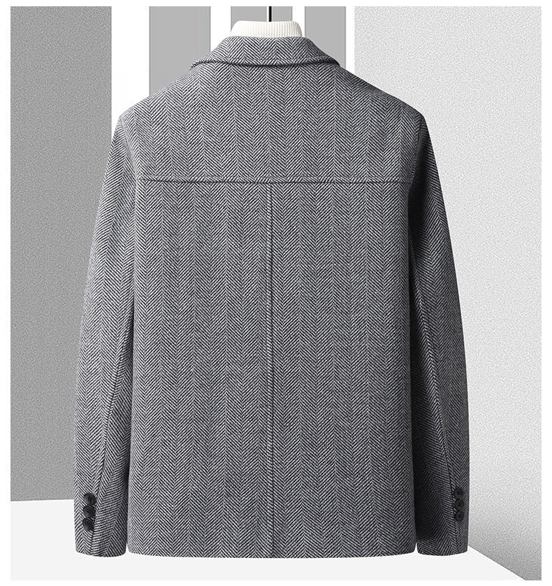 Men's Herringbone Wool Jacket | Desmond_4